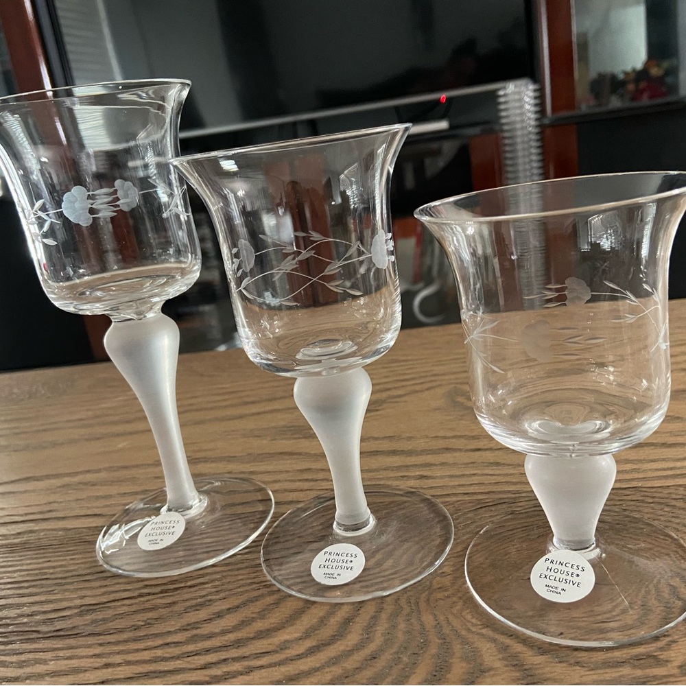Vintage Princess House HERITAGE™ Stemmed Votive Candle holders EXTREMELY RARE